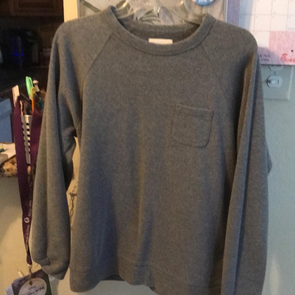 Grey OBEY pocket pullover- large